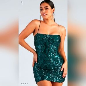 Green Sequin Dress